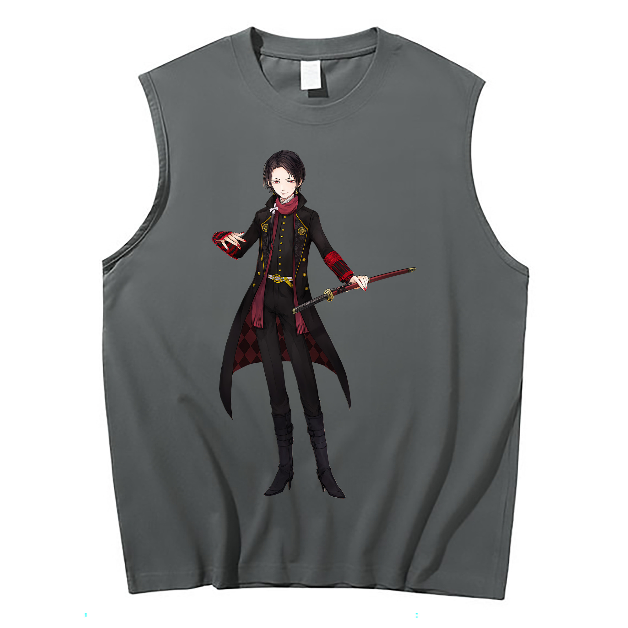 （画像用） 刀剣乱舞 Touken Ranbu コットン100％タンクトップ（フロントプリント）